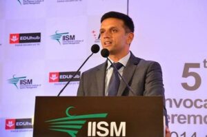 Rahul Dravid speaking on the day of Convocation at IISM campus