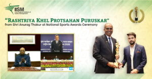 IISM Receives Rashtriya Khel Protsahan Puruskar